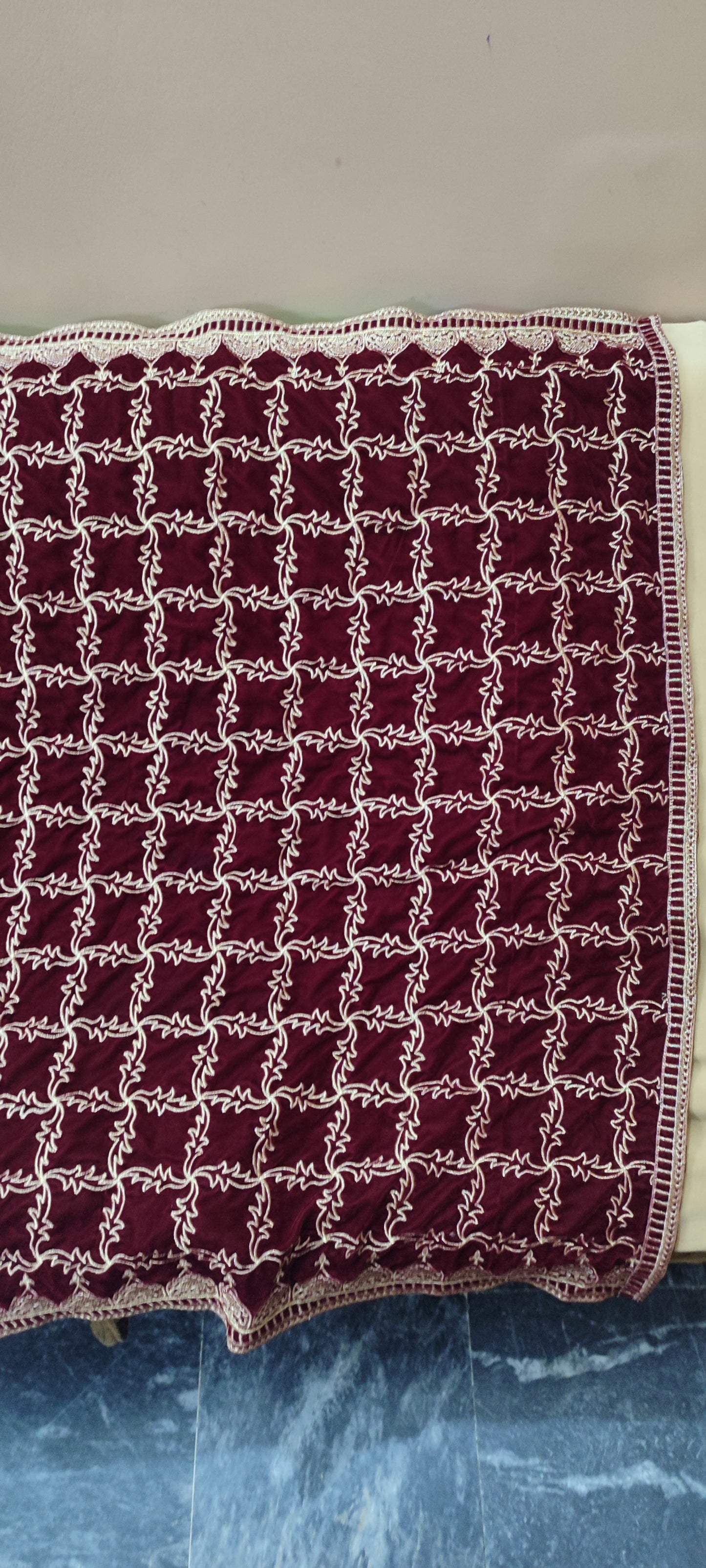 Velvet Embroidered Shawl