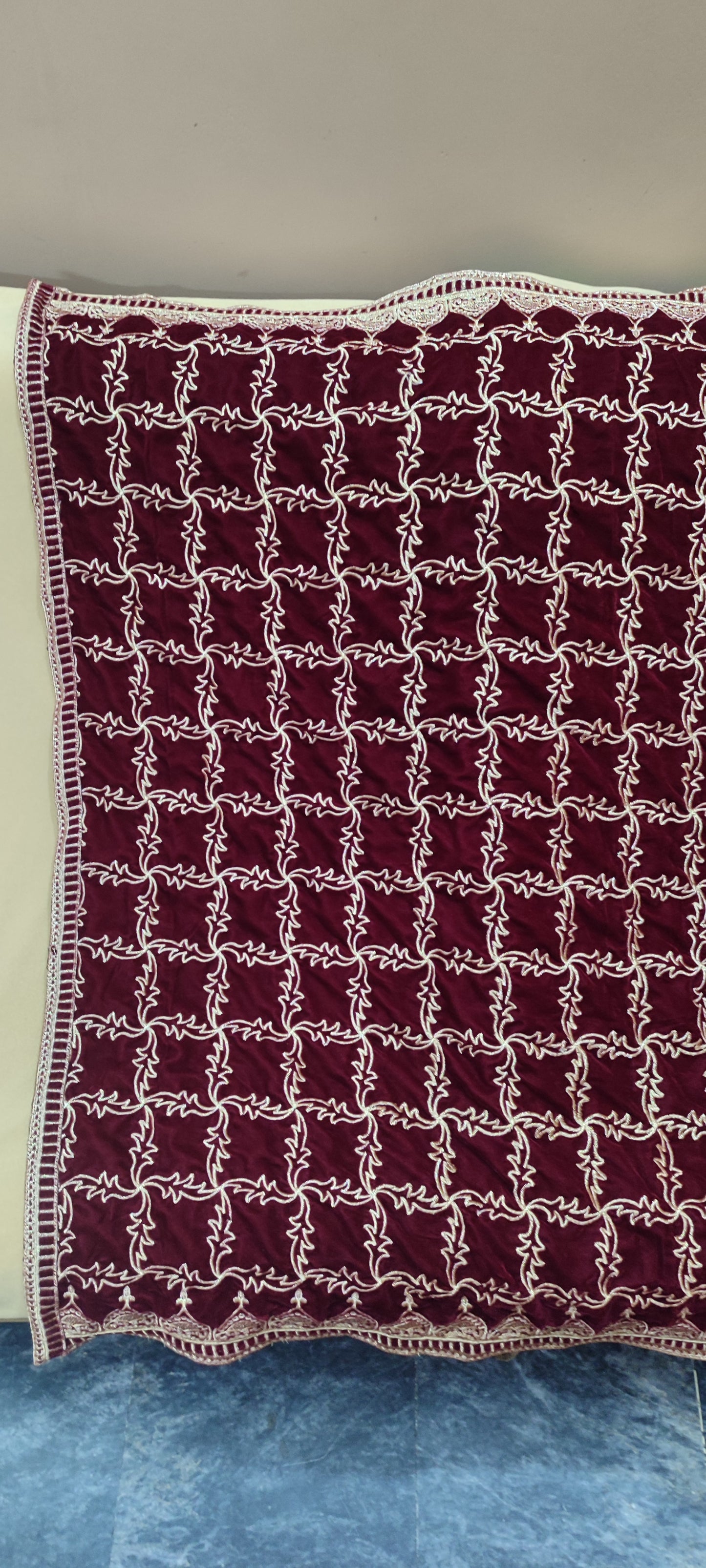 Velvet Embroidered Shawl