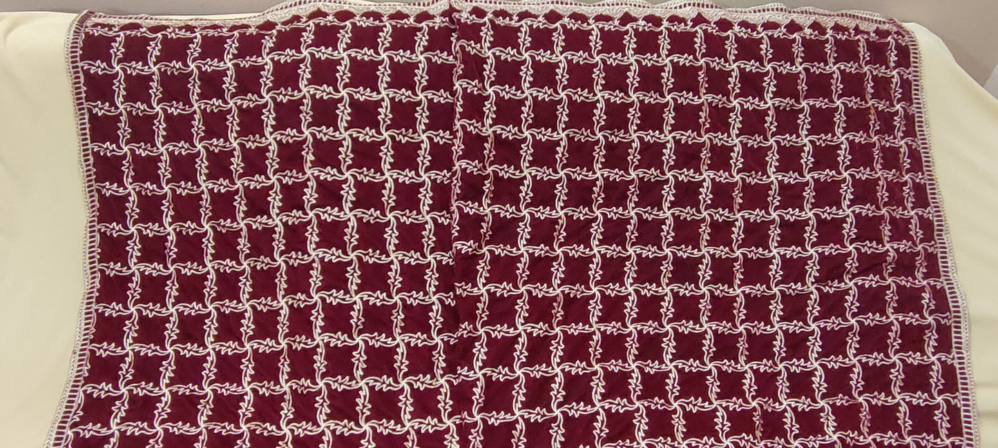 Velvet Embroidered Shawl