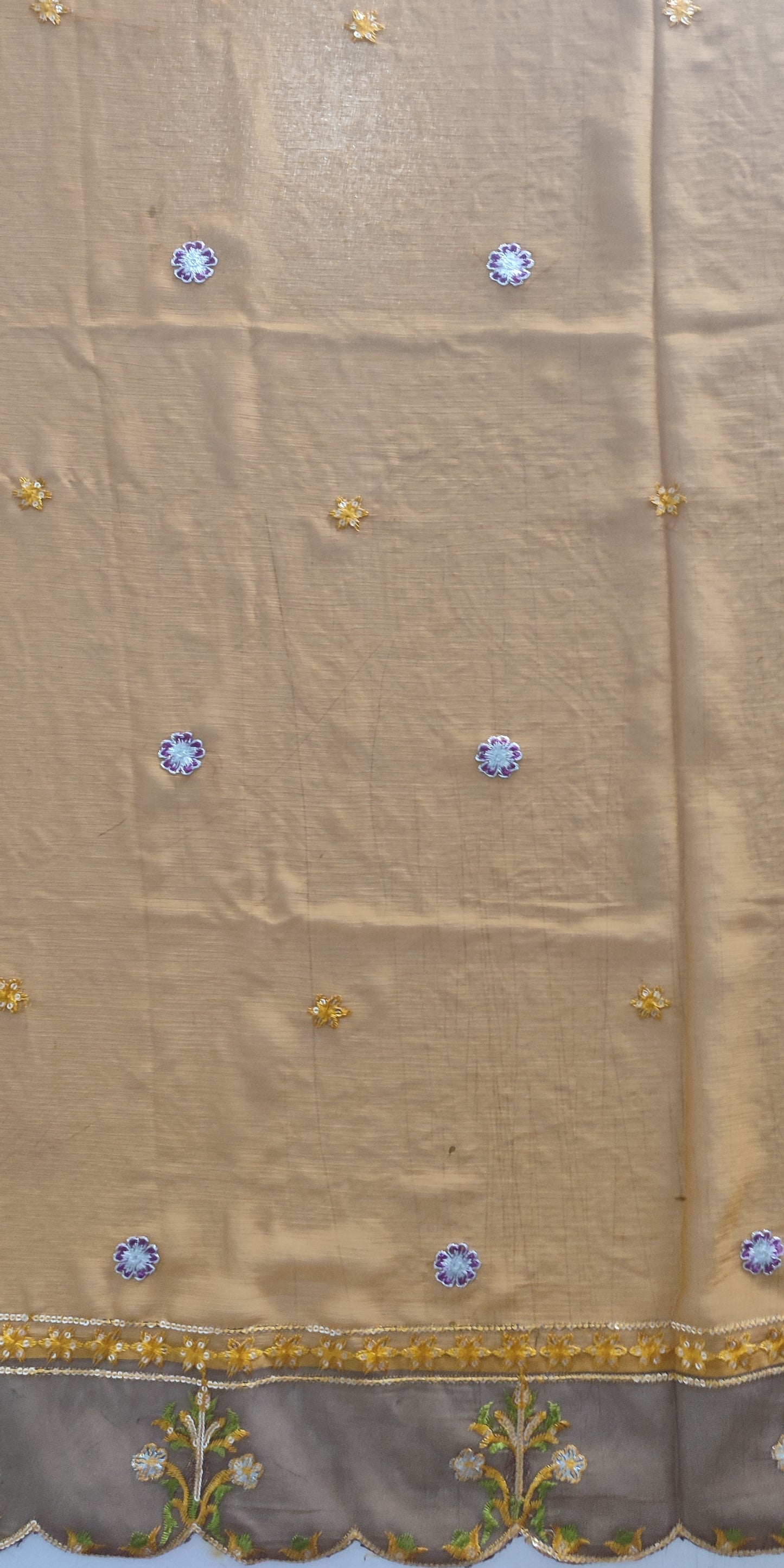 Mustard Embroidered Suit - KZ01