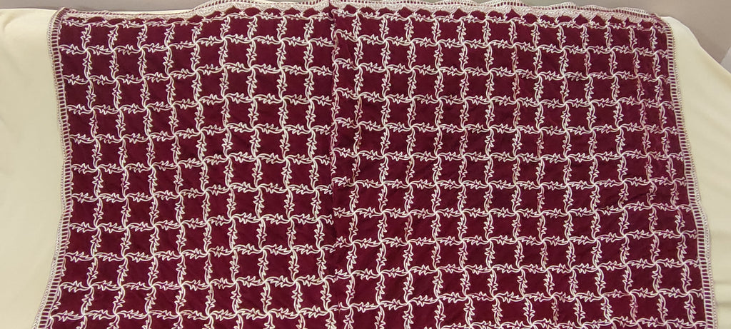 Velvet Embroidered Shawl